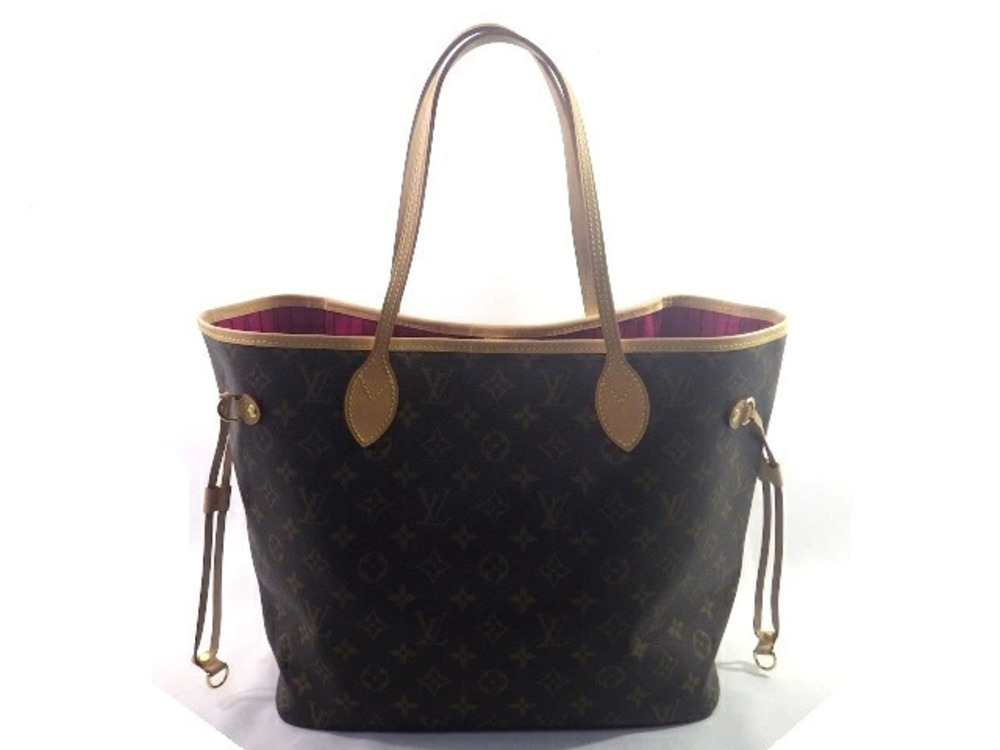 LOUIS VUITTON Neverfull Tote Bag Pouch Clutch Monogram Pivoine